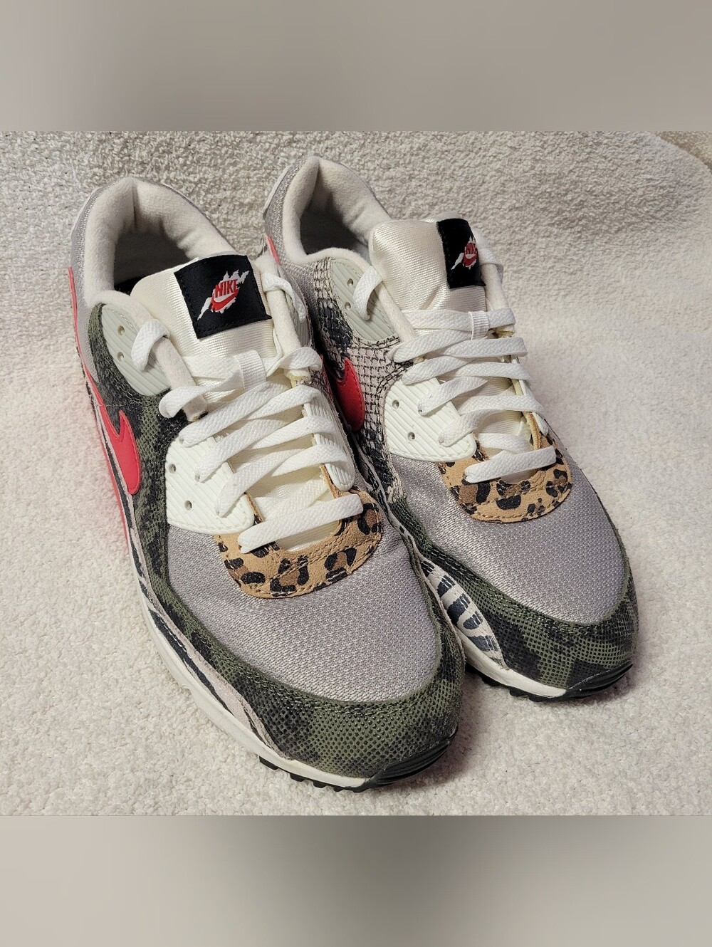 Nike Air Max 90 Tunnel Walk Animal Instinct Print MultiColor DZ4839-001 Men's 13